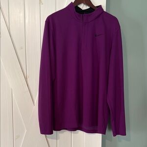 Nike Deep Purple Dri-Fit Long Sleeve Quarter Zip